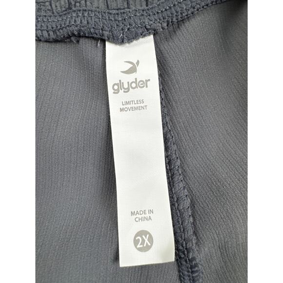 Glyder Sultry Performance‎ Leggings Grey Carbon Window Pane 2XL - Picture 9 of 9